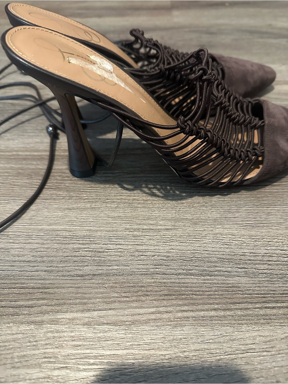Sam Edelman TRINITY Ankle Strap Pointed Toe Pump 7.5 - Picture 3 of 5